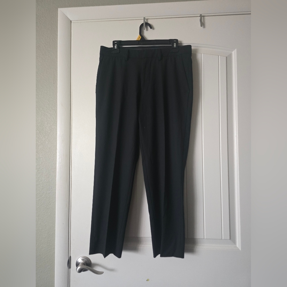 J Brand Men's Classic Black Dress Trousers